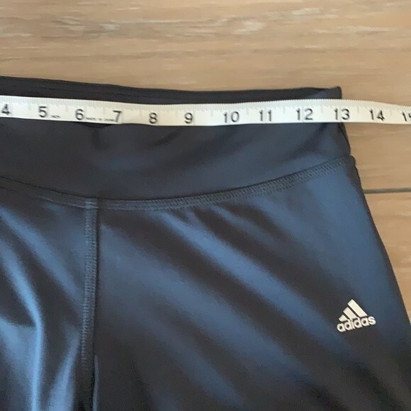 Adidas Climalite Cropped Leggings Charcoal Gray Size Small - Picture 9 of 11